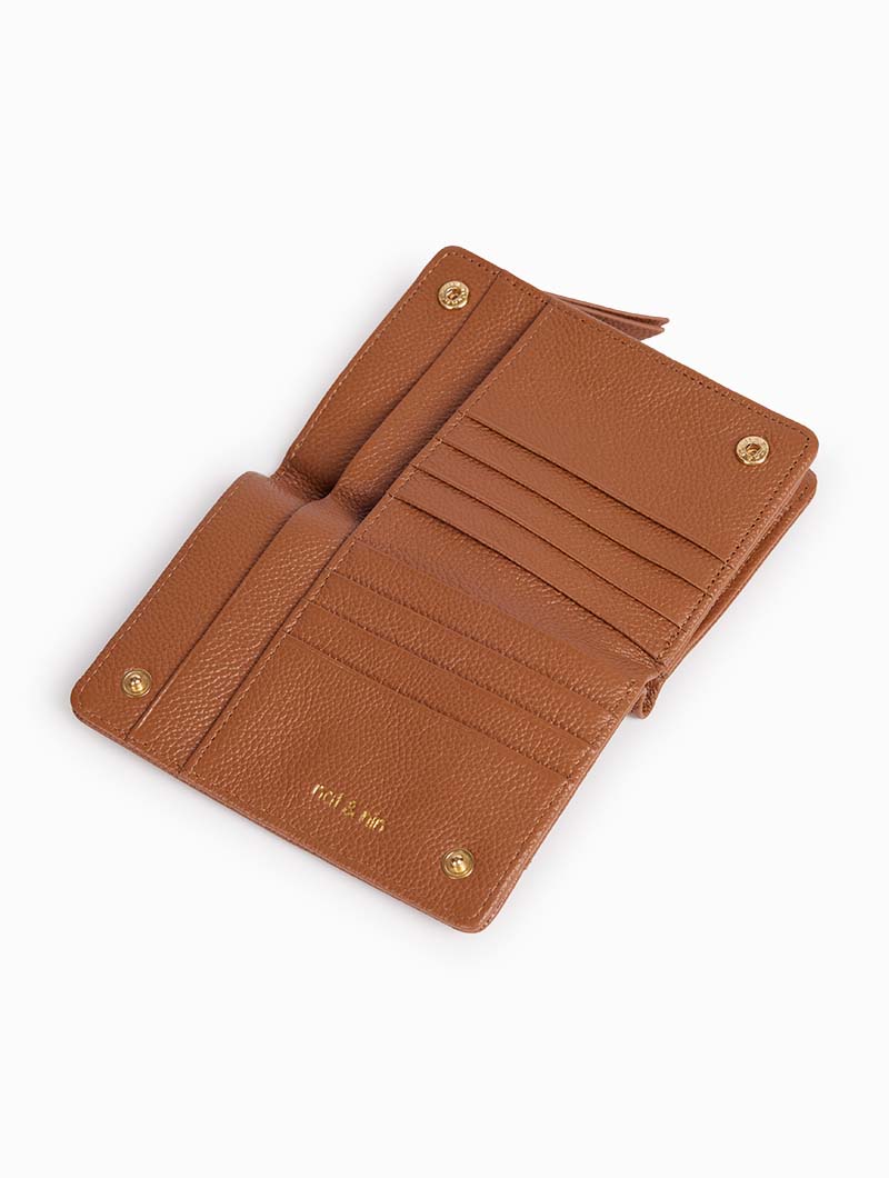 NAT & NIN - Portefeuille compact - Isis - Noisette