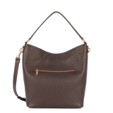 LANCASTER - Grand sac seau Dune en cuir grainé marron