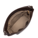 LANCASTER - Grand sac seau Dune en cuir grainé marron