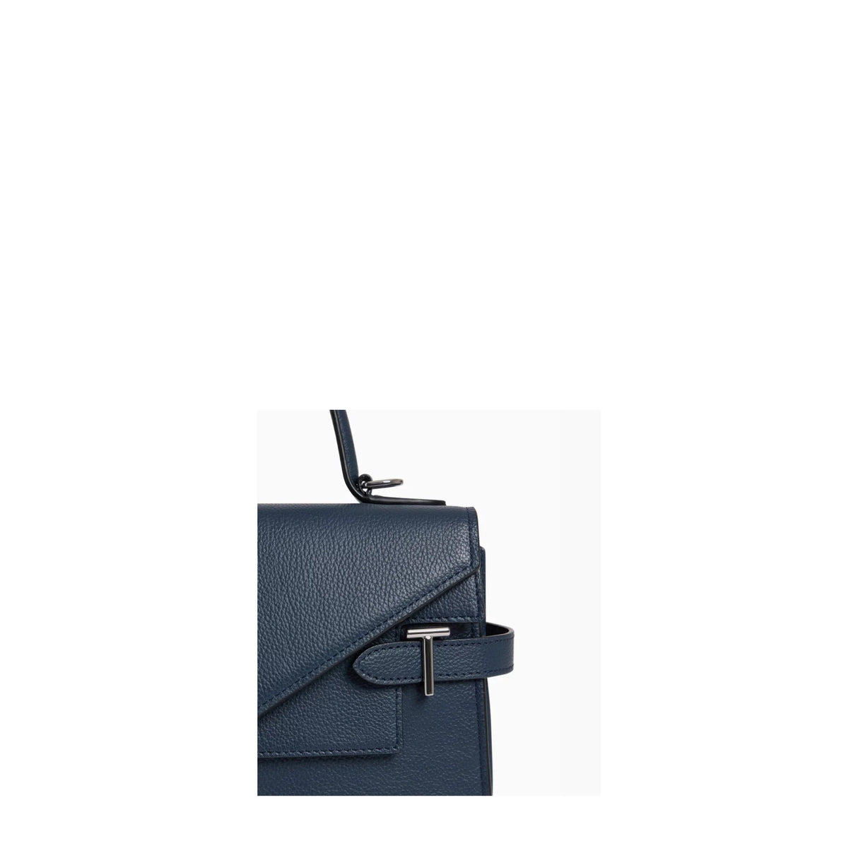 Sac à main moyen modèle Emilie en cuir grainé crépuscule – LE TANNEUR