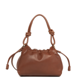 LANCASTER - Petit sac besace Lancaster Lush en cuir d'agneau Cognac