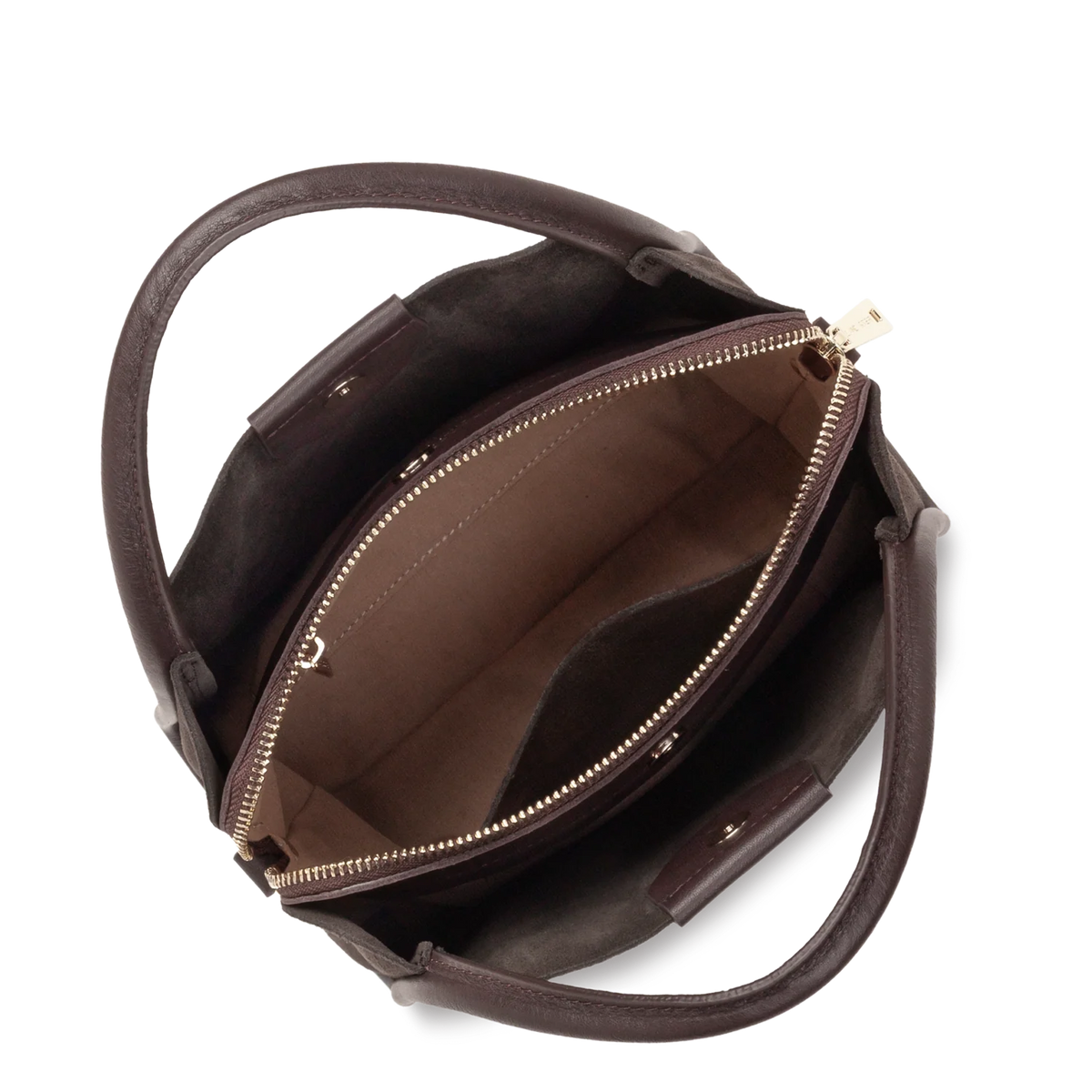 LANCASTER - Petit sac à main Lancaster Suède Ida en cuir velours marron