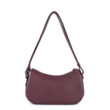 LANCASTER - Petit sac besace Lancaster Dune en cuir grainé bordeaux