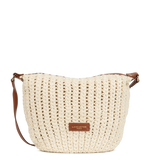 LANCASTER - Sac besace tressé coton