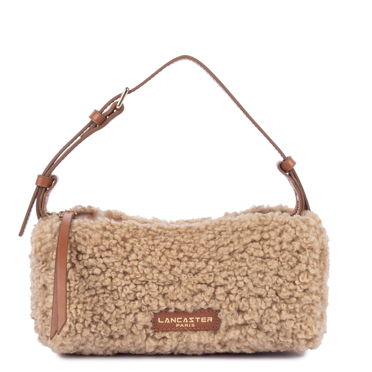 LANCASTER - Petit sac polochon Lancaster Moumoute cognac