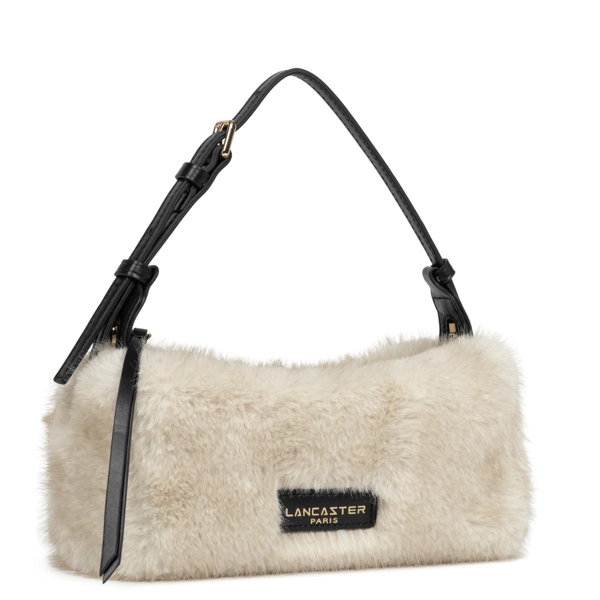 LANCASTER - Petit sac polochon Lancaster Moumoute ecru noir