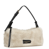LANCASTER - Petit sac polochon Lancaster Moumoute ecru noir