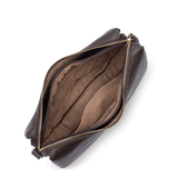 LANCASTER - Sac besace Lancaster Dune en cuir grainé marron