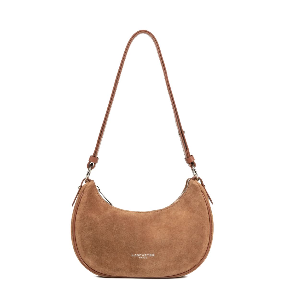 LANCASTER - Petit sac besace Suède - Camel