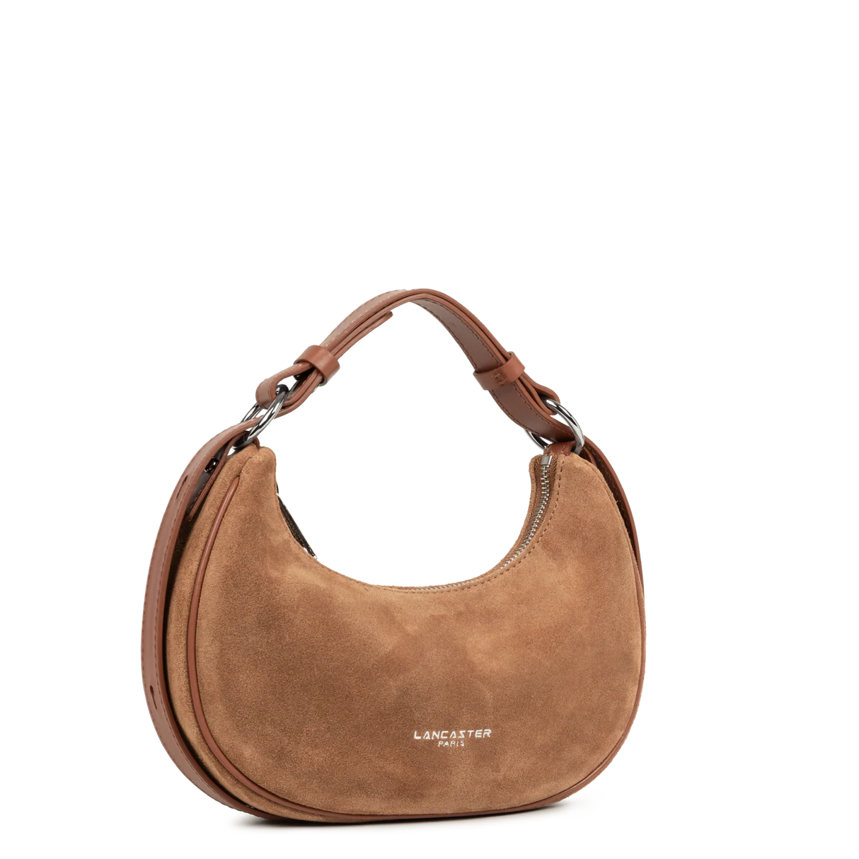 LANCASTER - Petit sac besace Suède - Camel