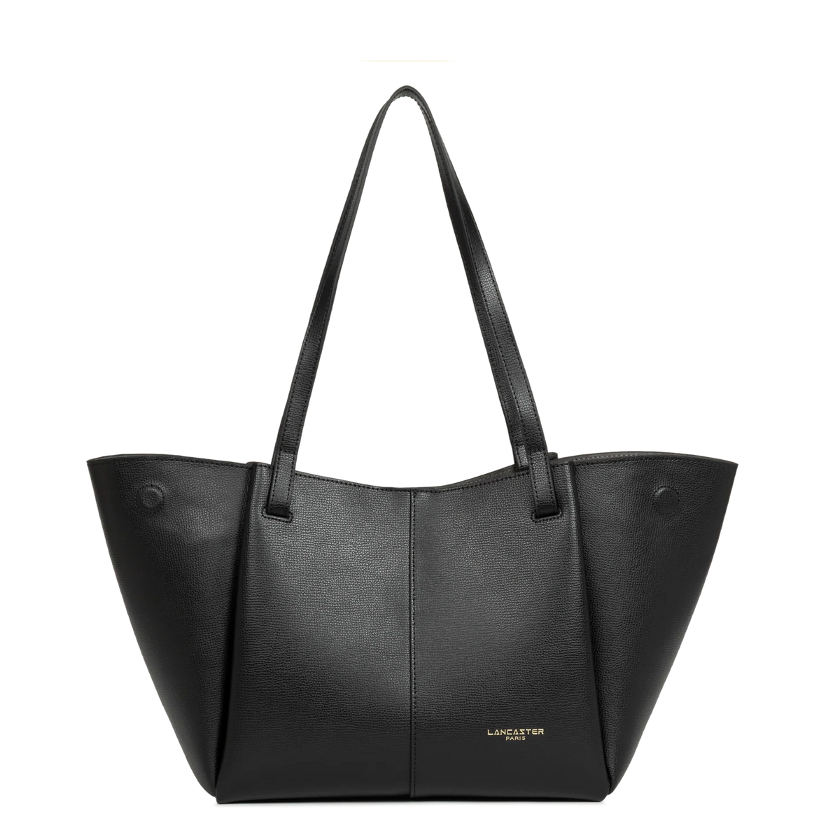 LANCASTER - Grand sac cabas Lancaster Sierra Haus en cuir grainé noir
