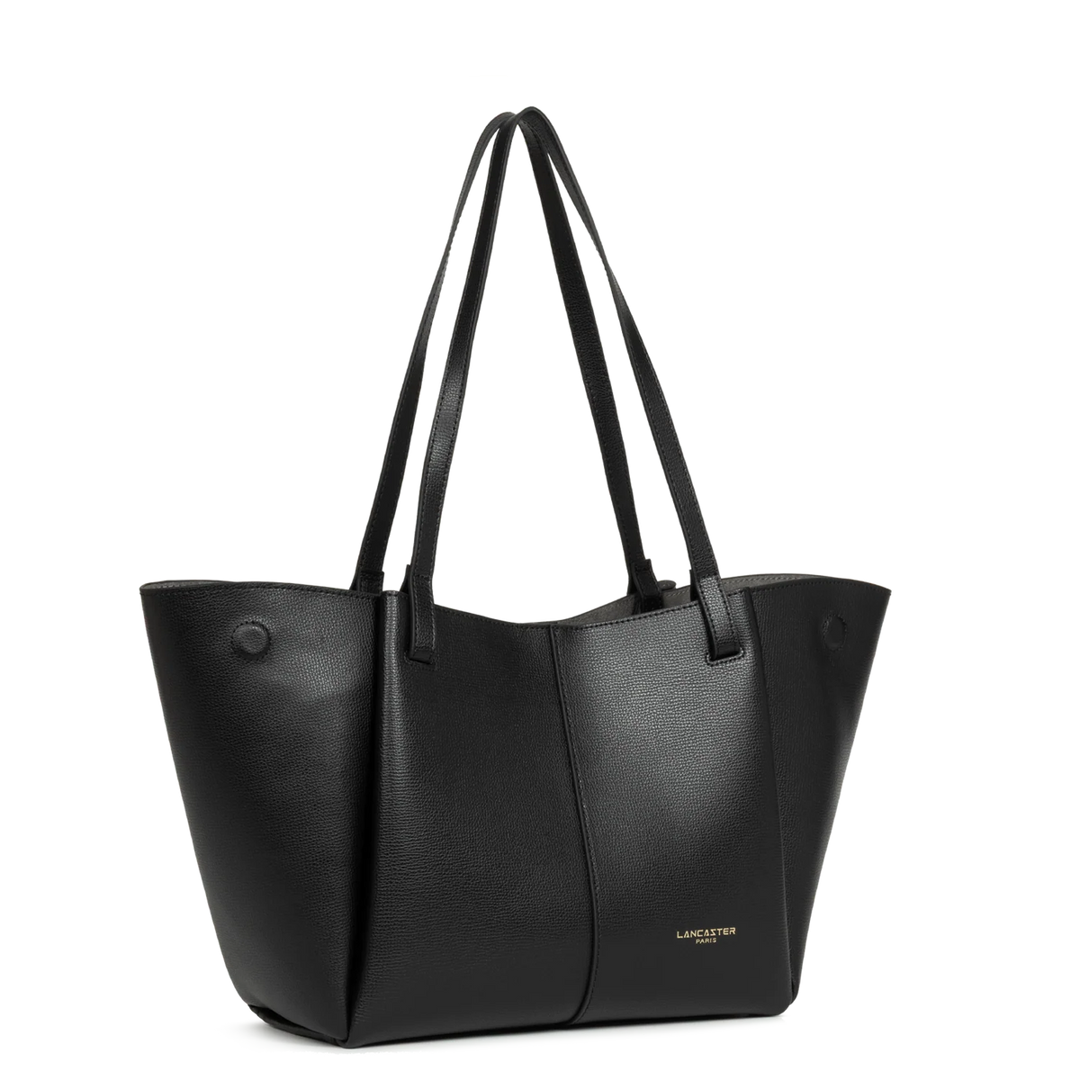 LANCASTER - Grand sac cabas Lancaster Sierra Haus en cuir grainé noir