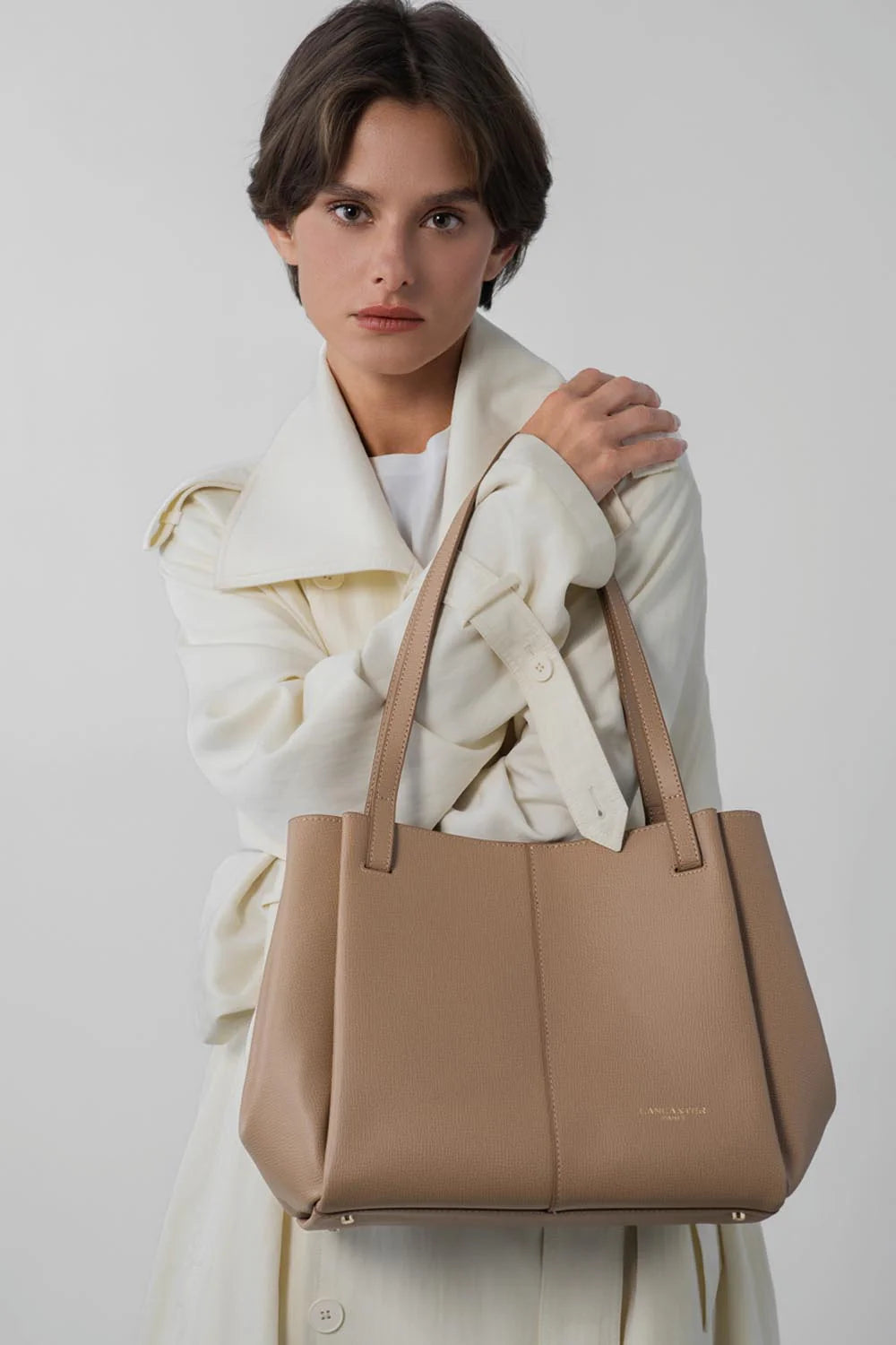 LANCASTER - Grand sac cabas épaule - Sierra Haus Camel