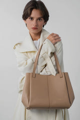 LANCASTER - Grand sac cabas épaule - Sierra Haus Camel