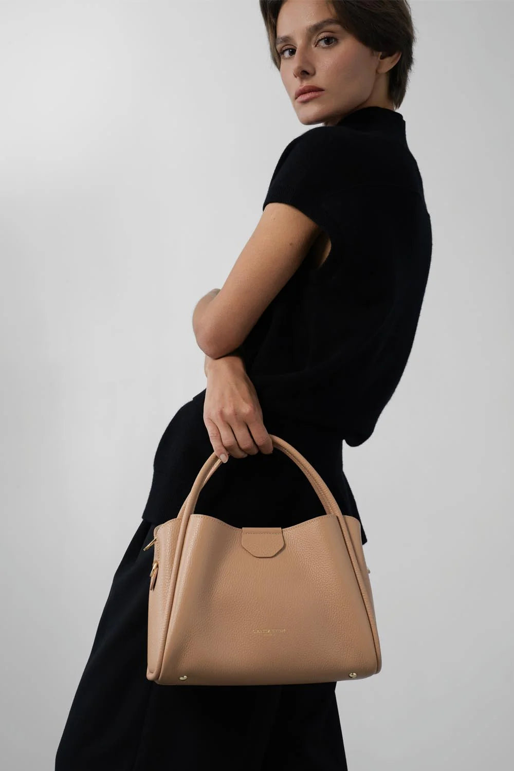 LANCASTER - Sac à Main - Ida Double - Naturel Beige