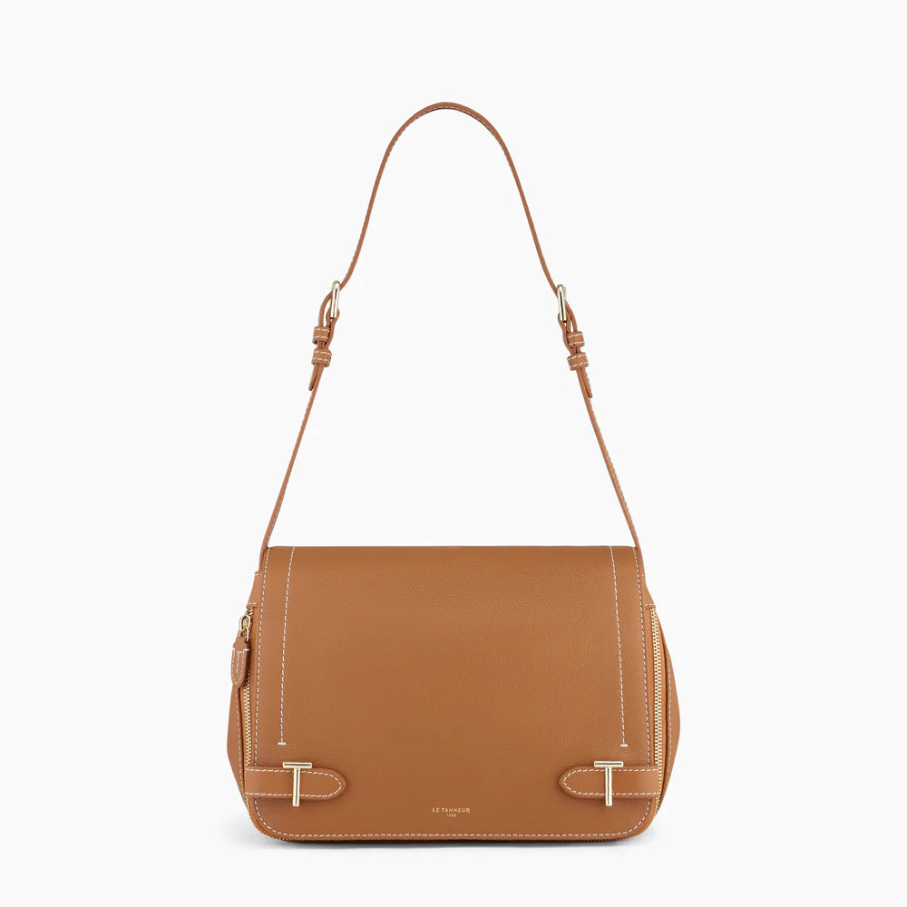LE TANNEUR - Sac porté bandoulière - Simone -  Tan