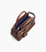 LE TANNEUR- Sac à main petit modèle Emilie en cuir grainé ébène