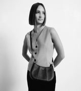 LE TANNEUR - Sac demi lune - Juliette en cuir grainé - Tan