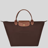 LONGCHAMP - Le pliage original - sac porté main M - Toile recyclée - Ebène