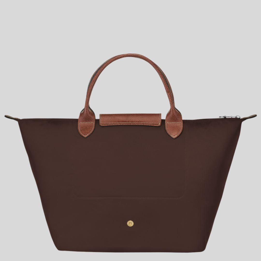 LONGCHAMP - Le pliage original - sac porté main M - Toile recyclée - Ebène