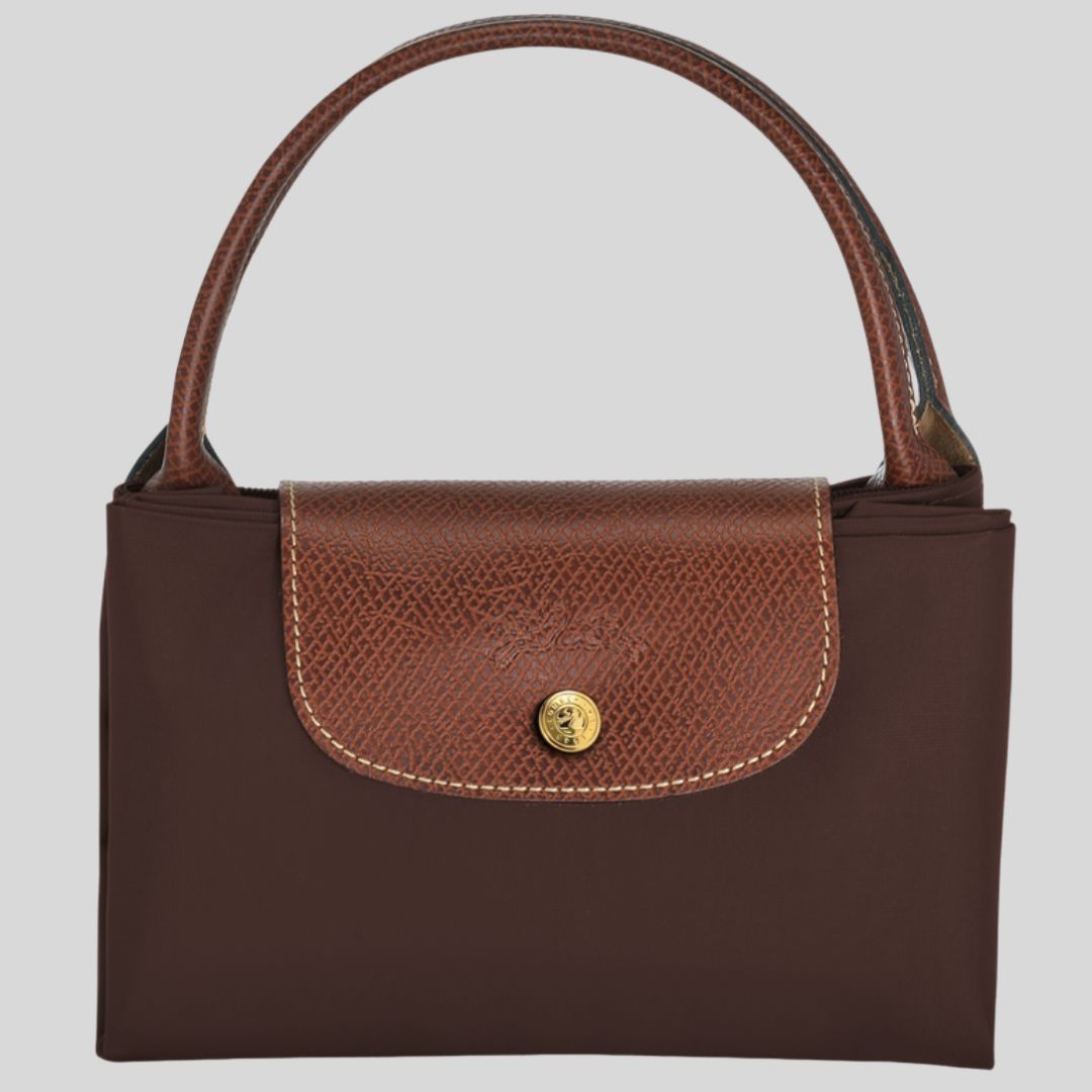 LONGCHAMP - Le pliage original - sac porté main M - Toile recyclée - Ebène
