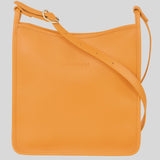 LONGCHAMP - Sac bandoulière zippé L - Le Foulonné cuir - Abricot
