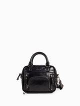 NAT & NIN - Cabas multipoches micro - MACY - Noir Glacé