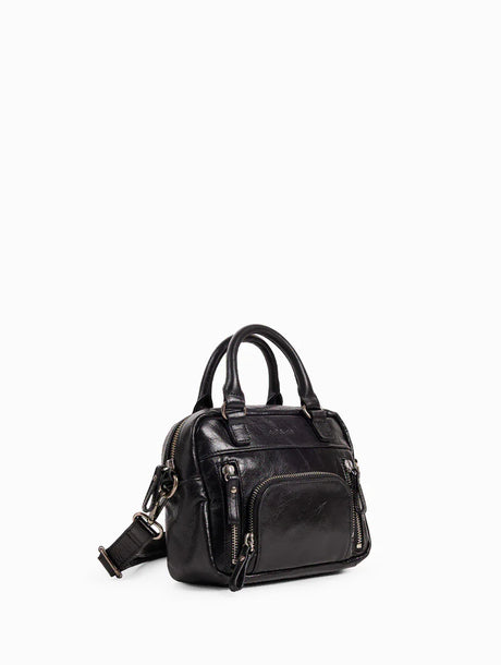 NAT & NIN - Cabas multipoches micro - MACY - Noir Glacé