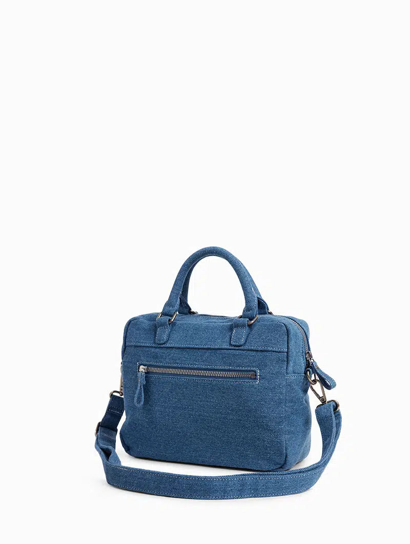 NAT & NIN - Cabas multipoches mini - MACY - Denim Bleu clair