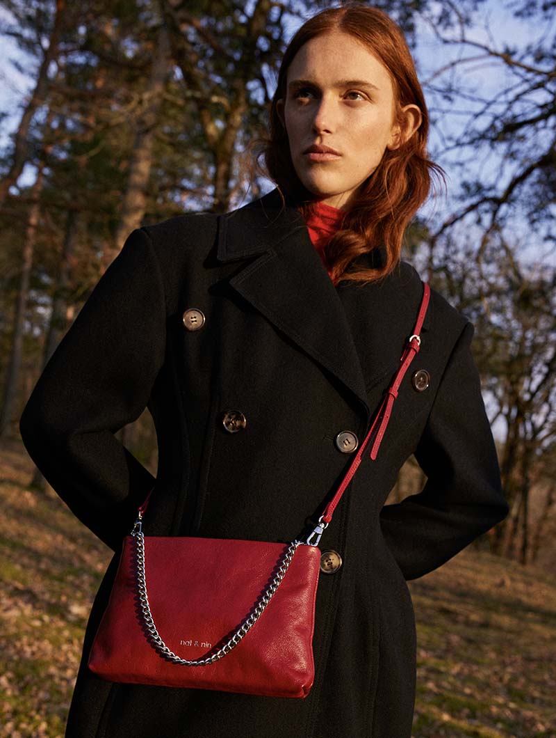 NAT & NIN -Sac bandoulière Molly Rouge