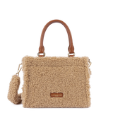 LANCASTER - Mini sac cabas femme  - Moumoute - Cognac