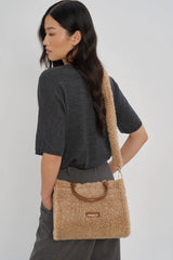 LANCASTER - Mini sac cabas femme  - Moumoute - Cognac