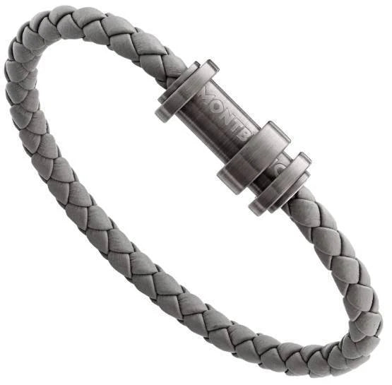 MONTBLANC Bracelet tressé gris steel