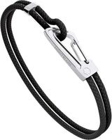 MONTBLANC Bracelet tressé mousqueton - Noir