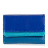 MYWALIT - Portefeuille Mywalit Bleu à double rabat en cuir