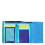MYWALIT - Portefeuille Mywalit Bleu à double rabat en cuir