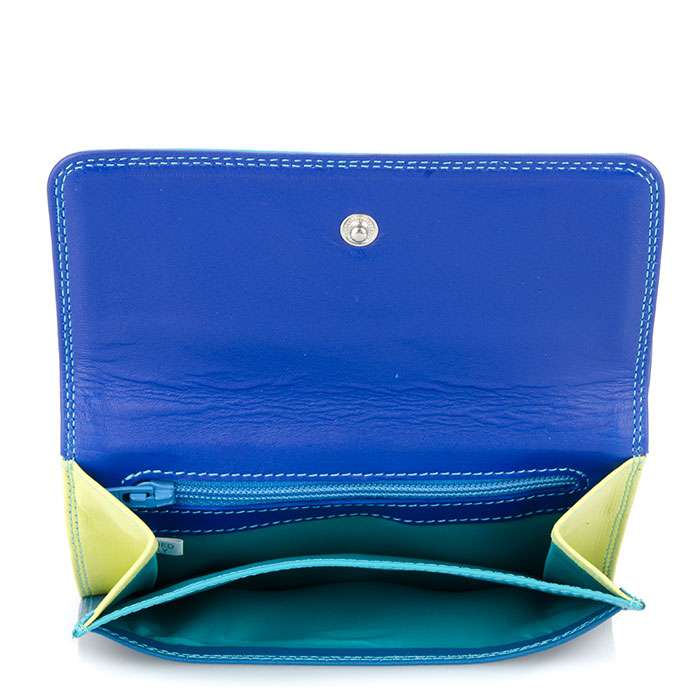 MYWALIT - Portefeuille Mywalit Bleu à double rabat en cuir