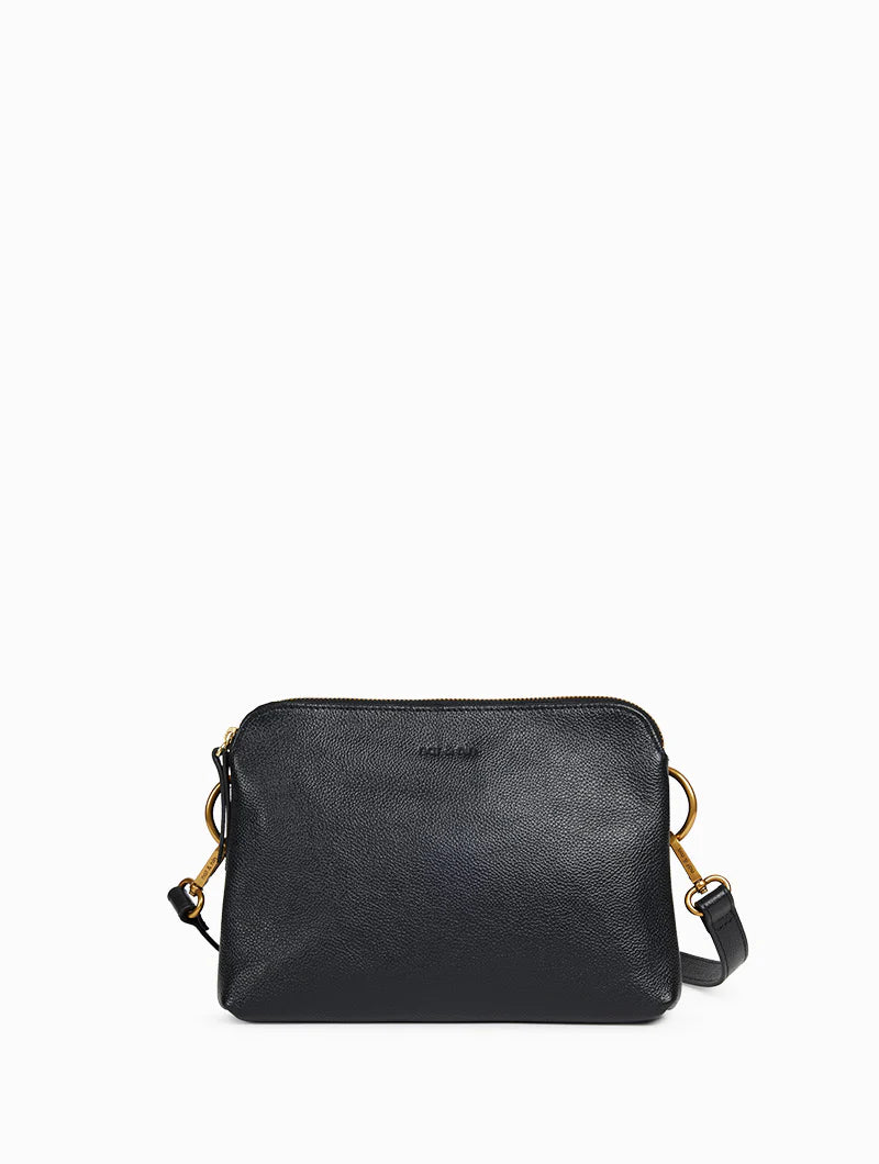 NAT & NIN - Sac bandoulière - Nael Noir grainé