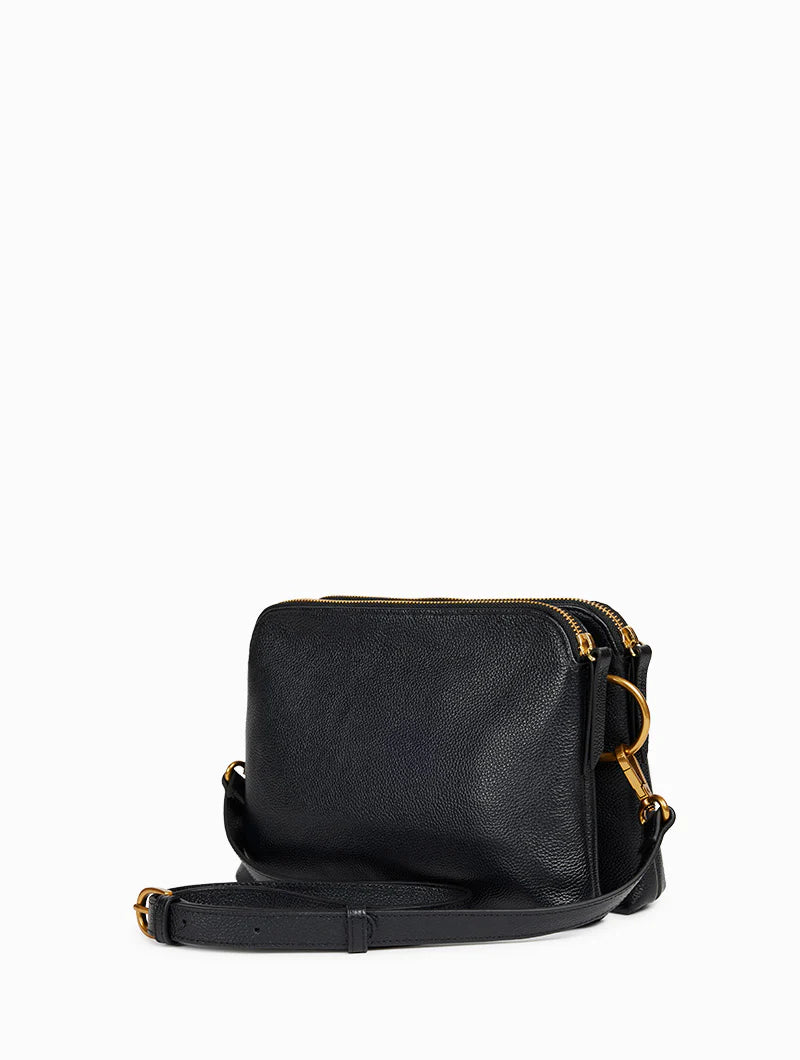 NAT & NIN - Sac bandoulière - Nael Noir grainé