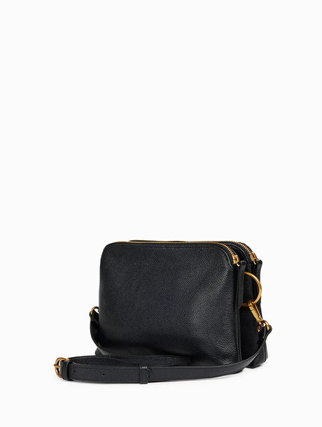 NAT & NIN - Sac bandoulière - Nael Noir grainé