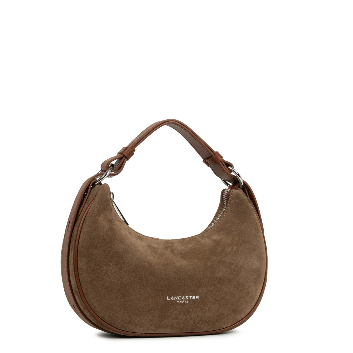 LANCASTER - Petite sac besace Suède - Chataigne