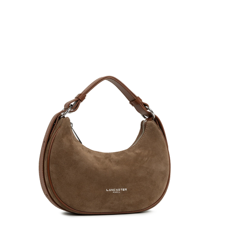 LANCASTER - Petite sac besace Suède - Chataigne