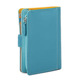 MYWALIT - Portefeuille moyen zippé - Bleu clair