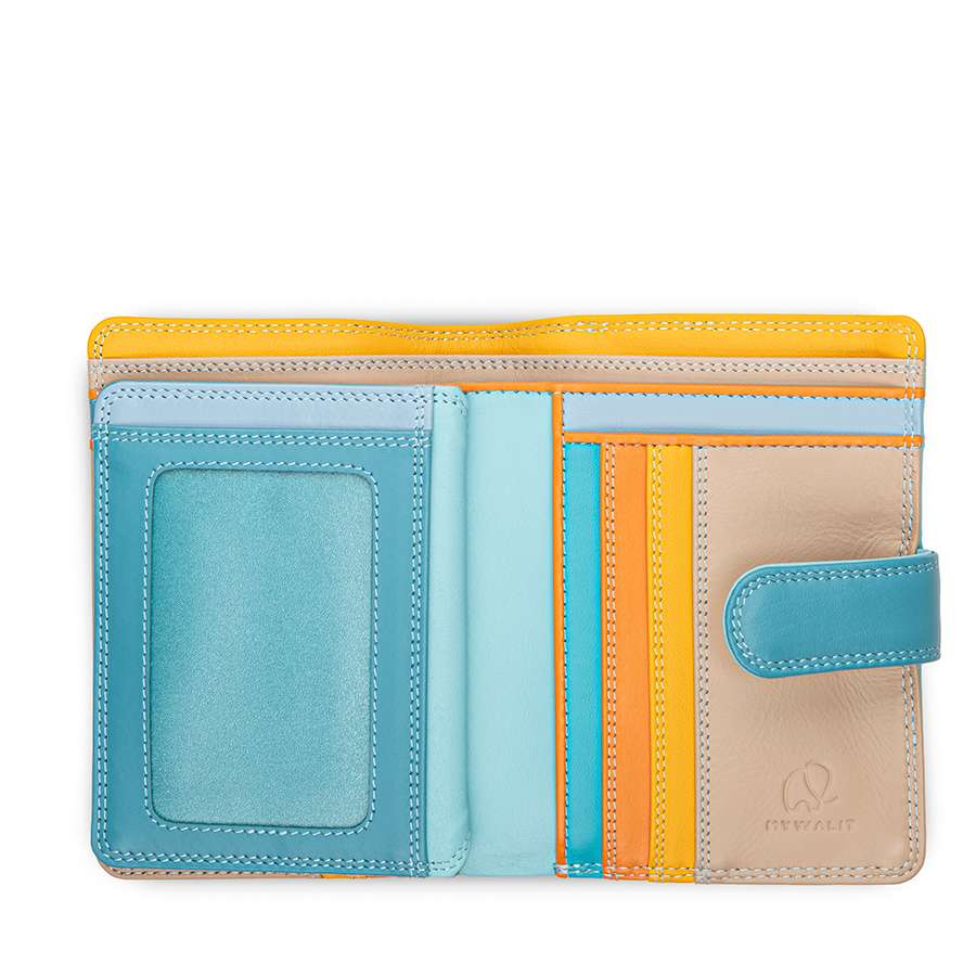 MYWALIT - Portefeuille moyen zippé - Bleu clair
