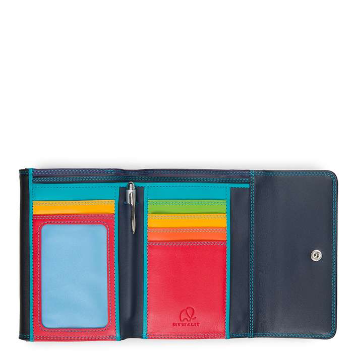 MYWALIT - Portefeuille Mywalit Noir à double rabat en cuir