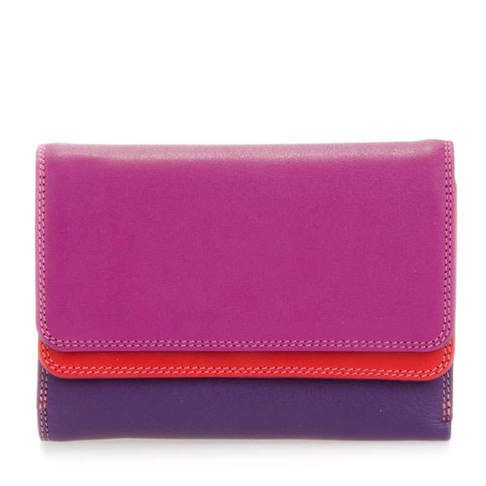 MYWALIT - Portefeuille Mywalit Sangria à double rabat en cuir