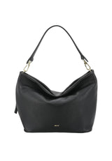 ABRO -Sac porté épaule en cuir grainé EBONY BIG Noir