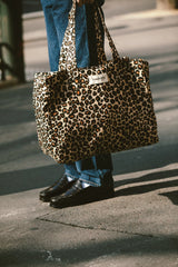 Rive droite  - Sac 24h Célestin Léopard Beige