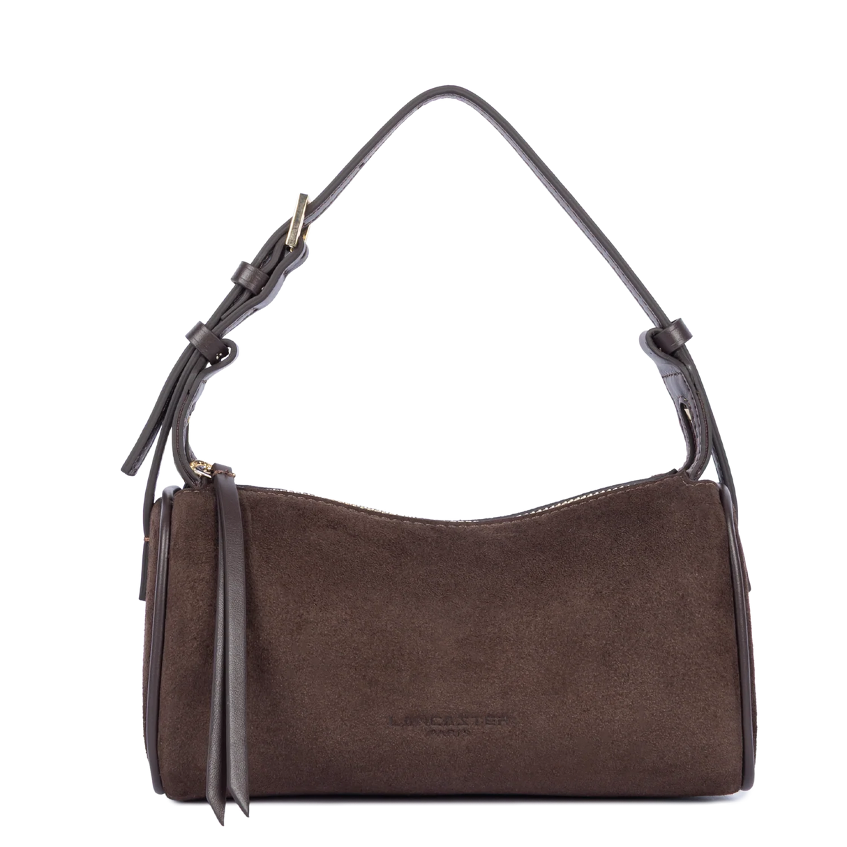 LANCASTER - Petit Sac à main Lancaster Suède Cube marron
