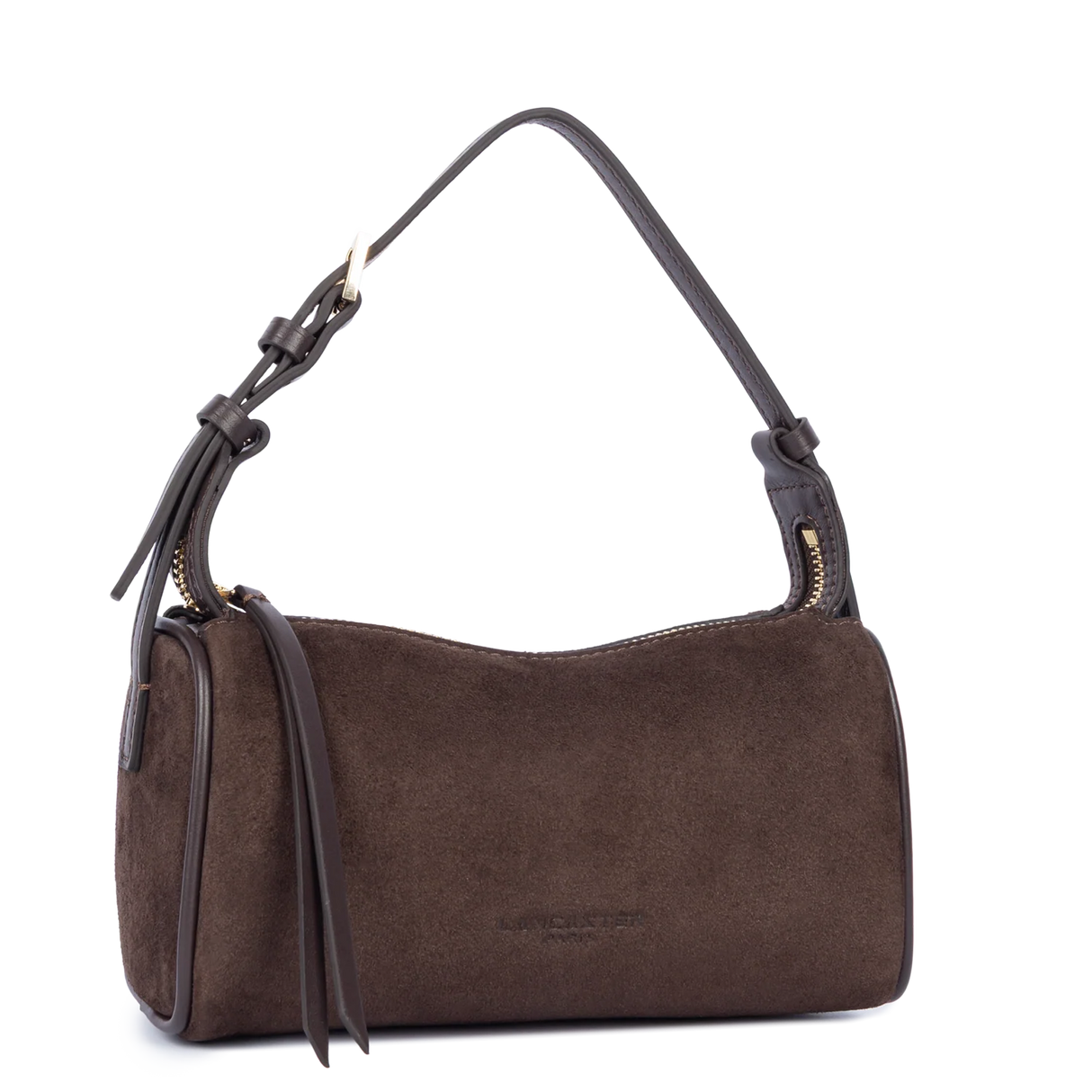 LANCASTER - Petit Sac à main Lancaster Suède Cube marron
